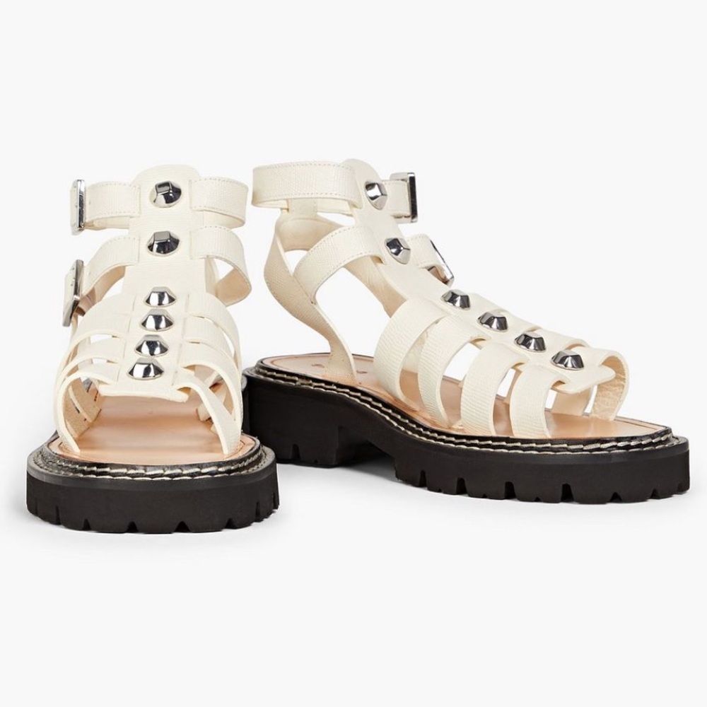 SANDRO Leather Sandals